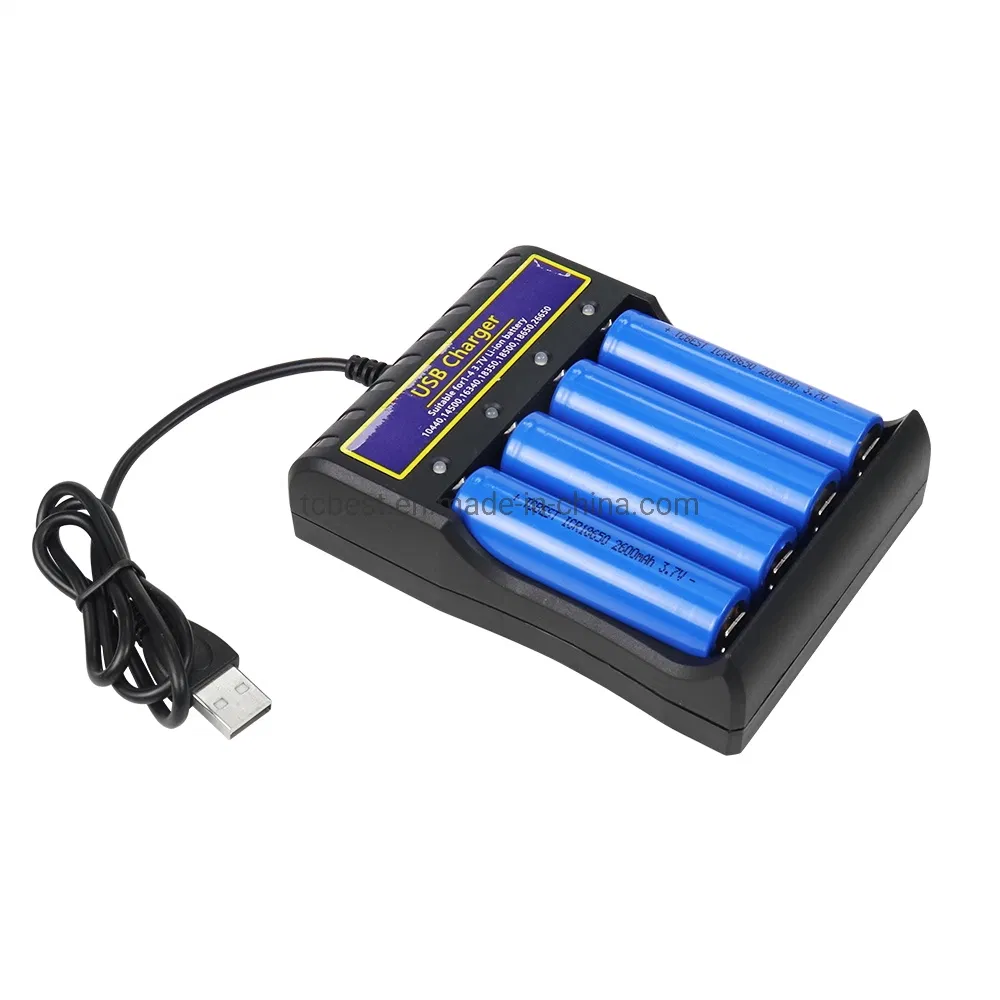 Factory Supply Charging Fast Charge 1.2V NiMH 3.7V Li Ion Universal Rechargeable Battery Charger with Us EU UK Au Plug