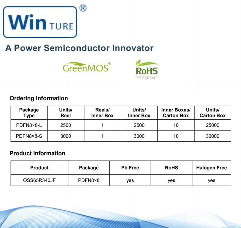 Pd Charger RoHS 1/3 Cost of The Gallium Nitride (GaN) Device in High Frequency Operations Super Si Oss65r340df To252 Mosfet