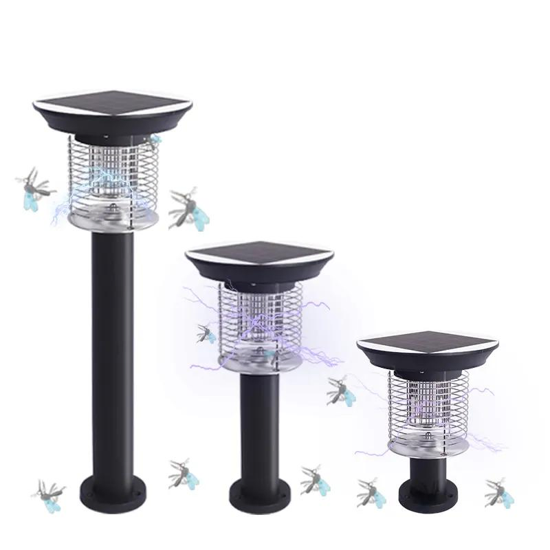 Electronic Anti-Mosquito Trap Zapper Solar Powered Mosquito Extermination Lamp Outdoor Waterproof