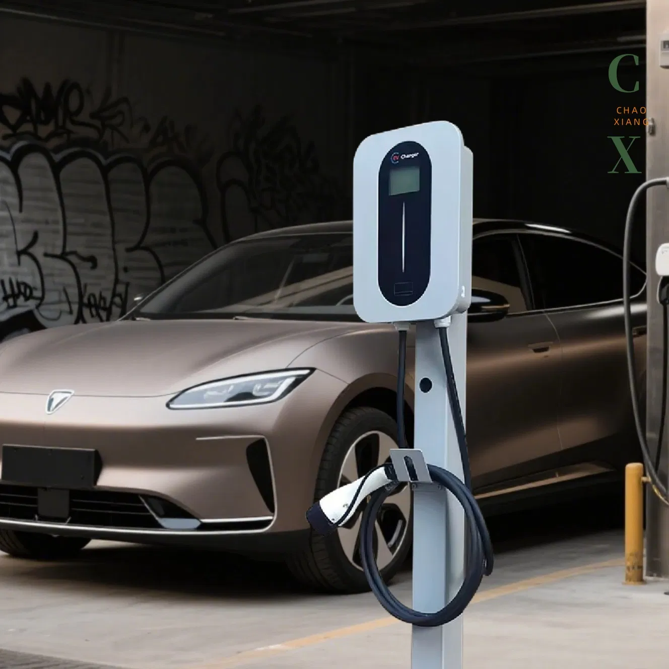 Fast Charging Chaoxiang Cxe-A07b 7kw Wall-Mounted EV Charger