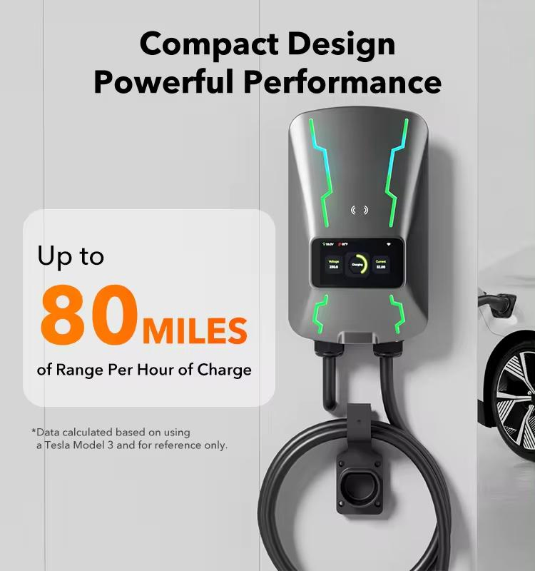 New Energy Vehicle Charging Pile Single Gun AC 7kw EV Car Charger