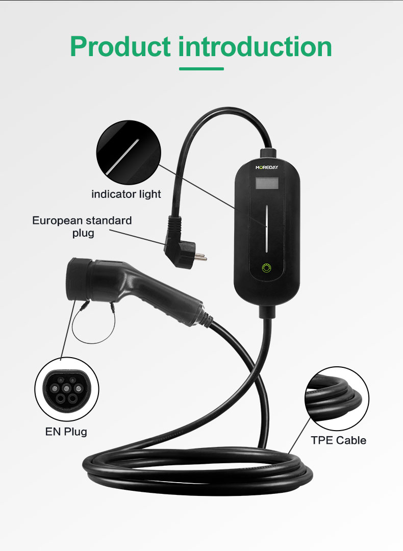 Level 2 EV Charger, 25FT Portable 40A Electric Car Charger, 110V-240V Silver Edge Screen Delay EV Charger NEMA14-50 Plug J1772 EV Chargers for Home Level 2