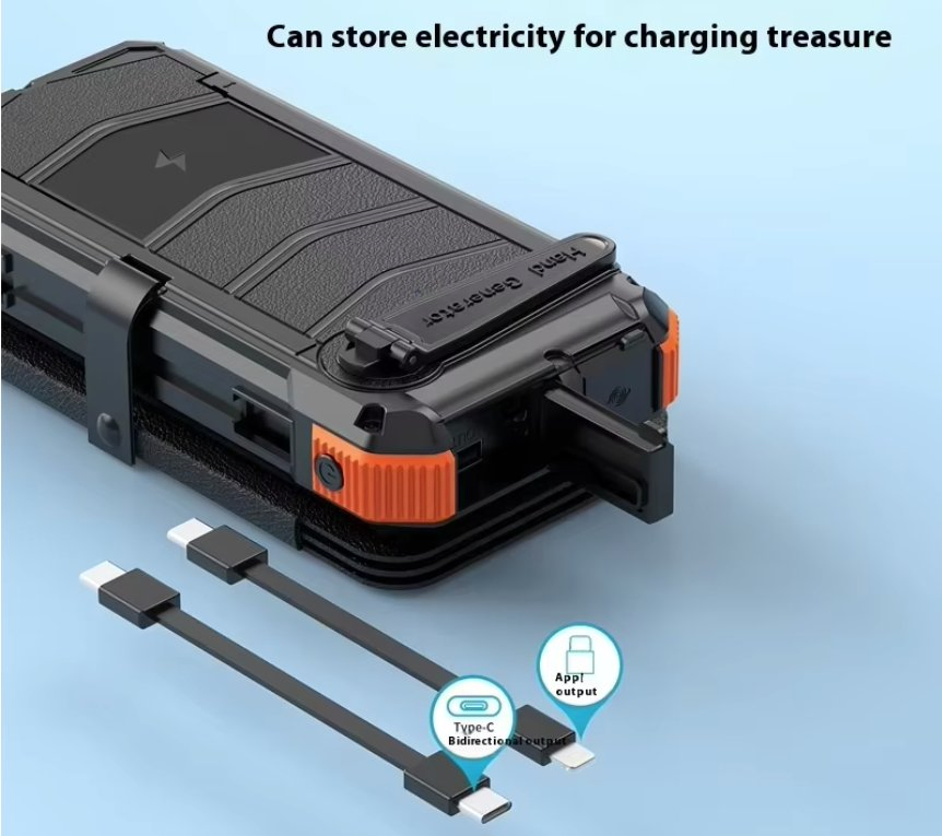 Portable Solar Panel Charger Folding Solar Panel Power Bank 20000mAh 30000mAh 50000mAh Wireless Waterproof Solar Power Bank