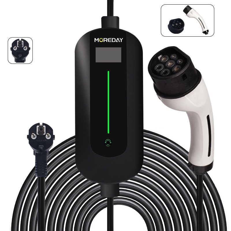 New Design AC EV Charger 16A 32A 40A Portable Type1 EV Charger J1772 Wall Mount Level 2 EV Charger for Home