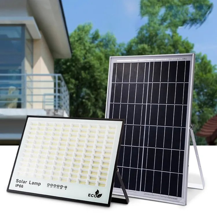 Aluminum 200W 300W 400W 500W Waterproof LED Solar Flood Lights for Outdoor