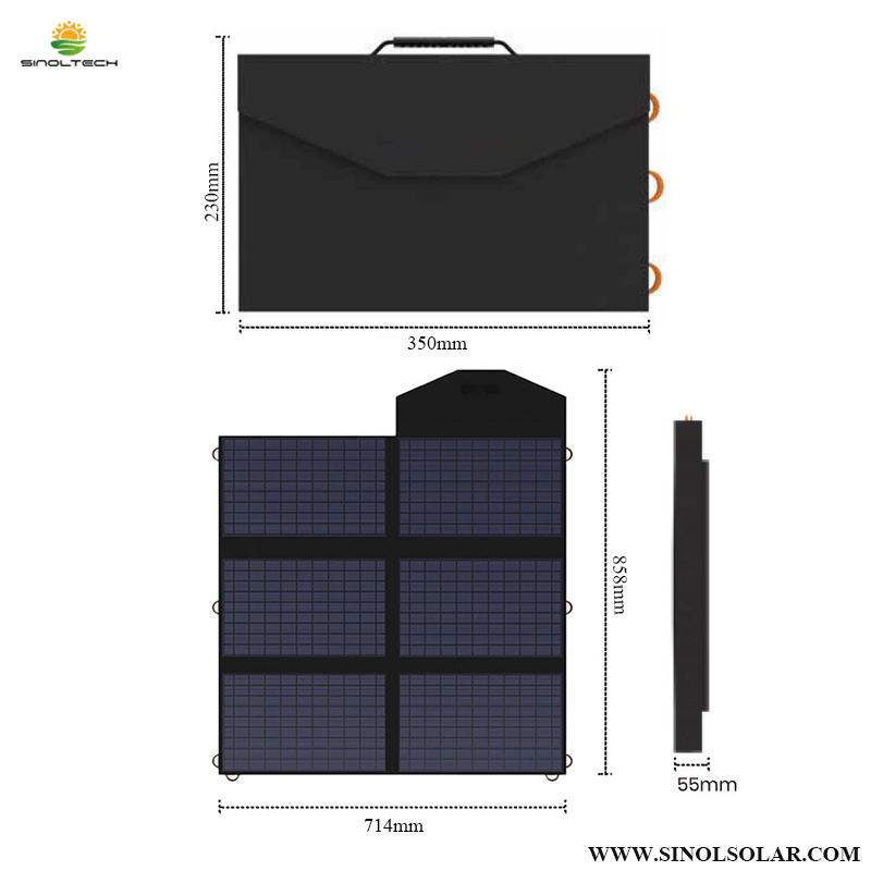 Sinoltech 40W Foldable Solar Panel Charger for Mobile Camps