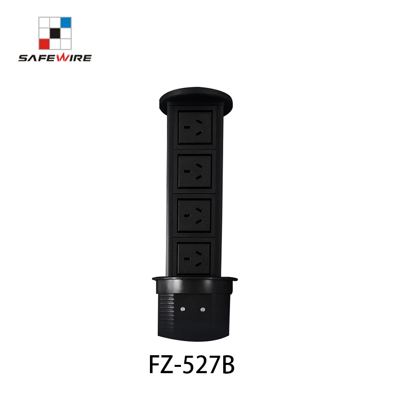 Cylindrical Motised Electric Pop up Socket: Wireless Charger with Bluetooth