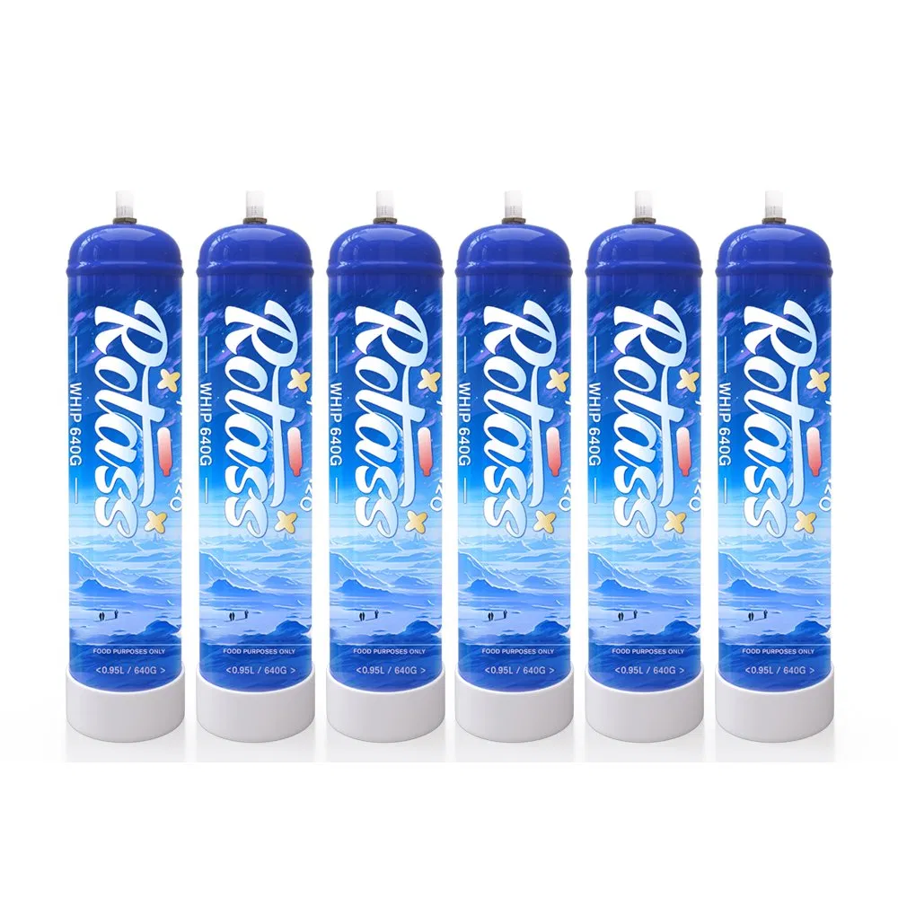 Tonghui Gas Factory Direct 0.95L N2o Canister 580g Whip Cream Chargers Rotass