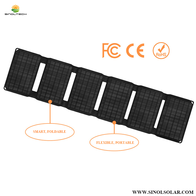 40W Portable Solar Panel for Outdoor Charging FSC-F0-400 Solar Charger