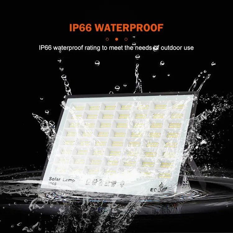 Aluminum 200W 300W 400W 500W Waterproof LED Solar Flood Lights for Outdoor