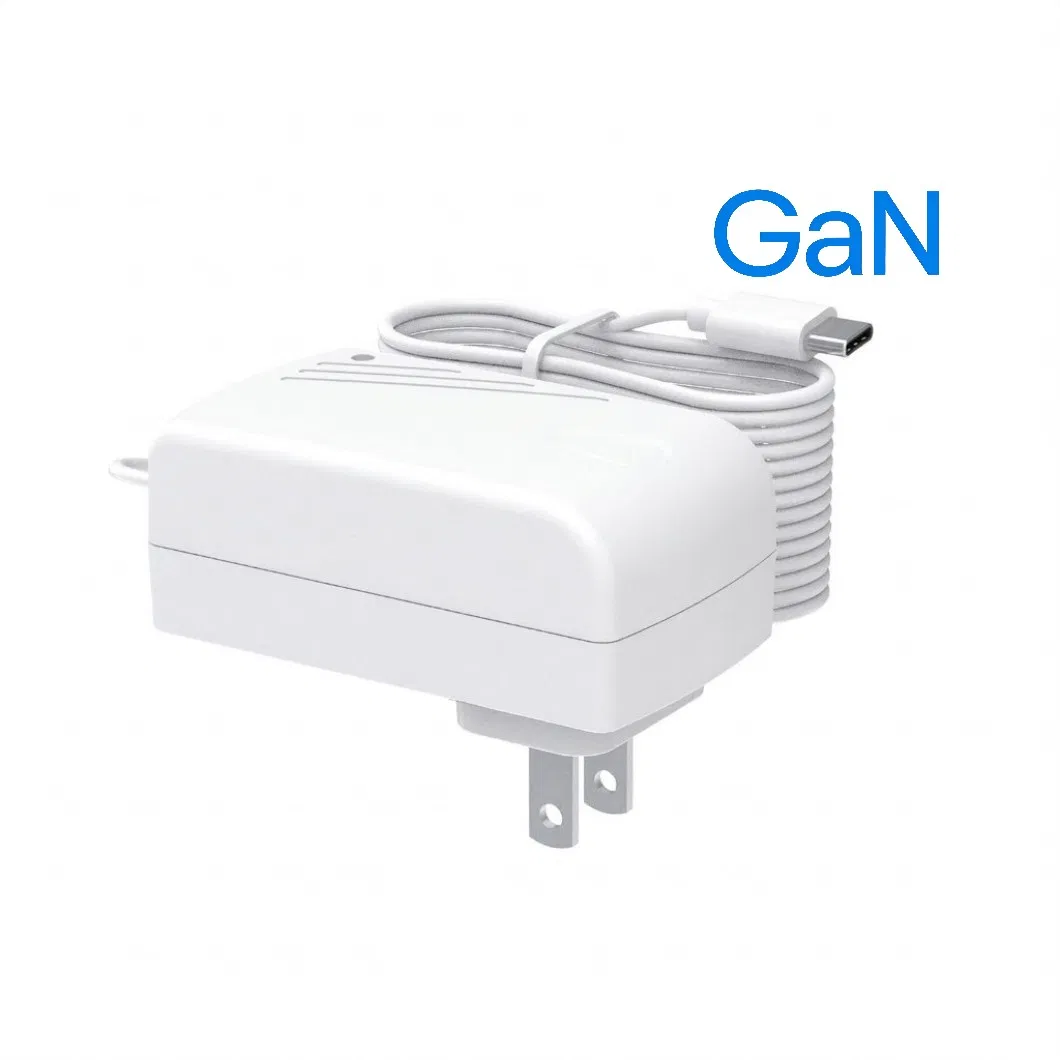 27W GaN USB-C Pd AC DC Adapter 5.1V 5A PSE Japan Plug for IoT Smart Devices and Electronics