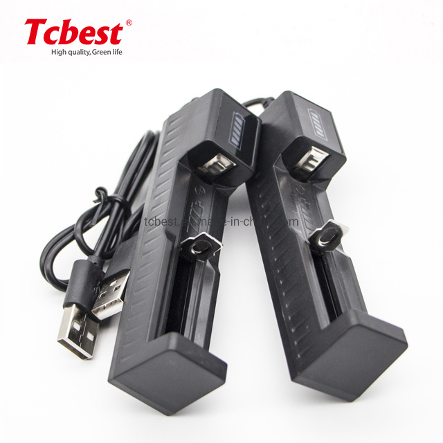 Smart USB Lithium Battery Charger for 3.7V Cylindrical Li Ion Battery 10440 14500 16340 18500 18650 21700 26650