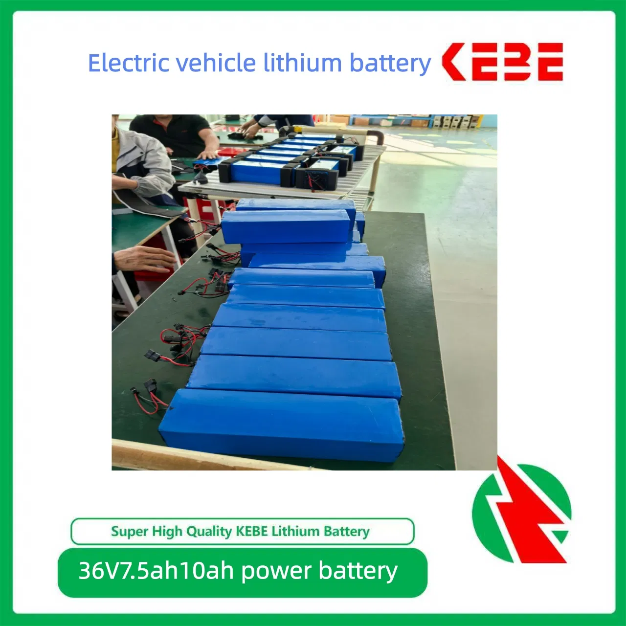 Kebe Top Quality 36V-10ah Source Manufacturer Lithium Ion Battery Scooter Battery Power Battery 36V10ah Longlife Deep Cycles