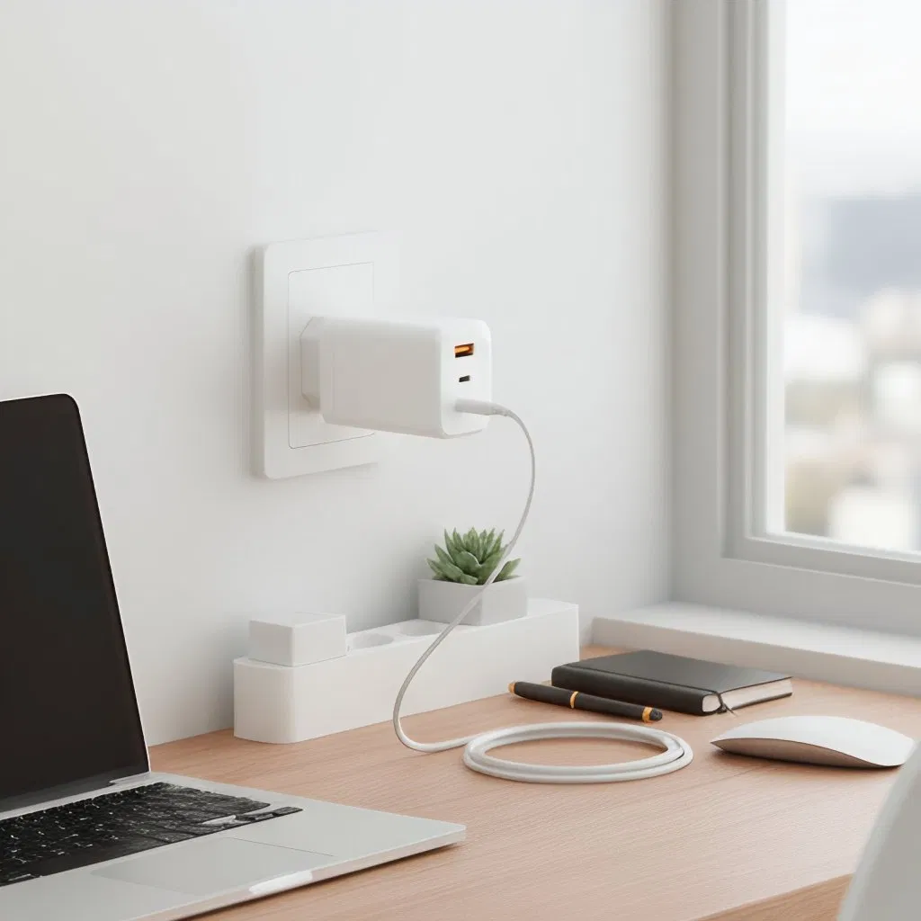 USB Type-C Phone Charger Fast Charging EU Plug Portable 65W Charger