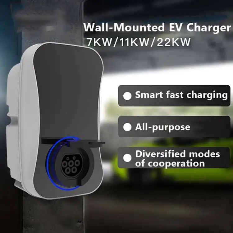 Type 2 32A Single Phase EV Charger Station Electric Vehicle Smart Charging