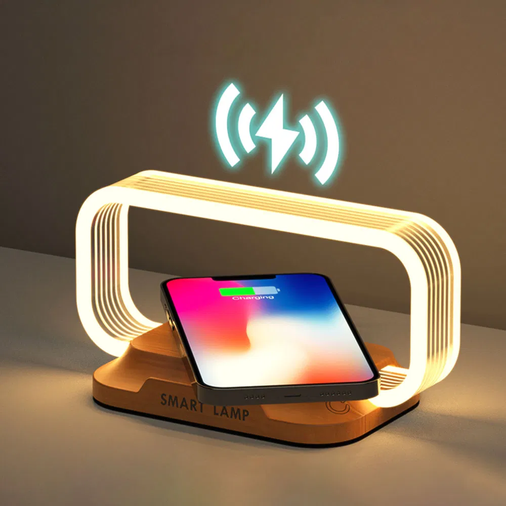 Modern LED Lamp Wireless Charger View 1