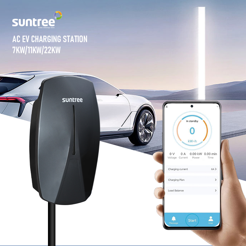Swj3e AC Source EV Charge Station/Charger 7kw/11kw/22kw Dlb