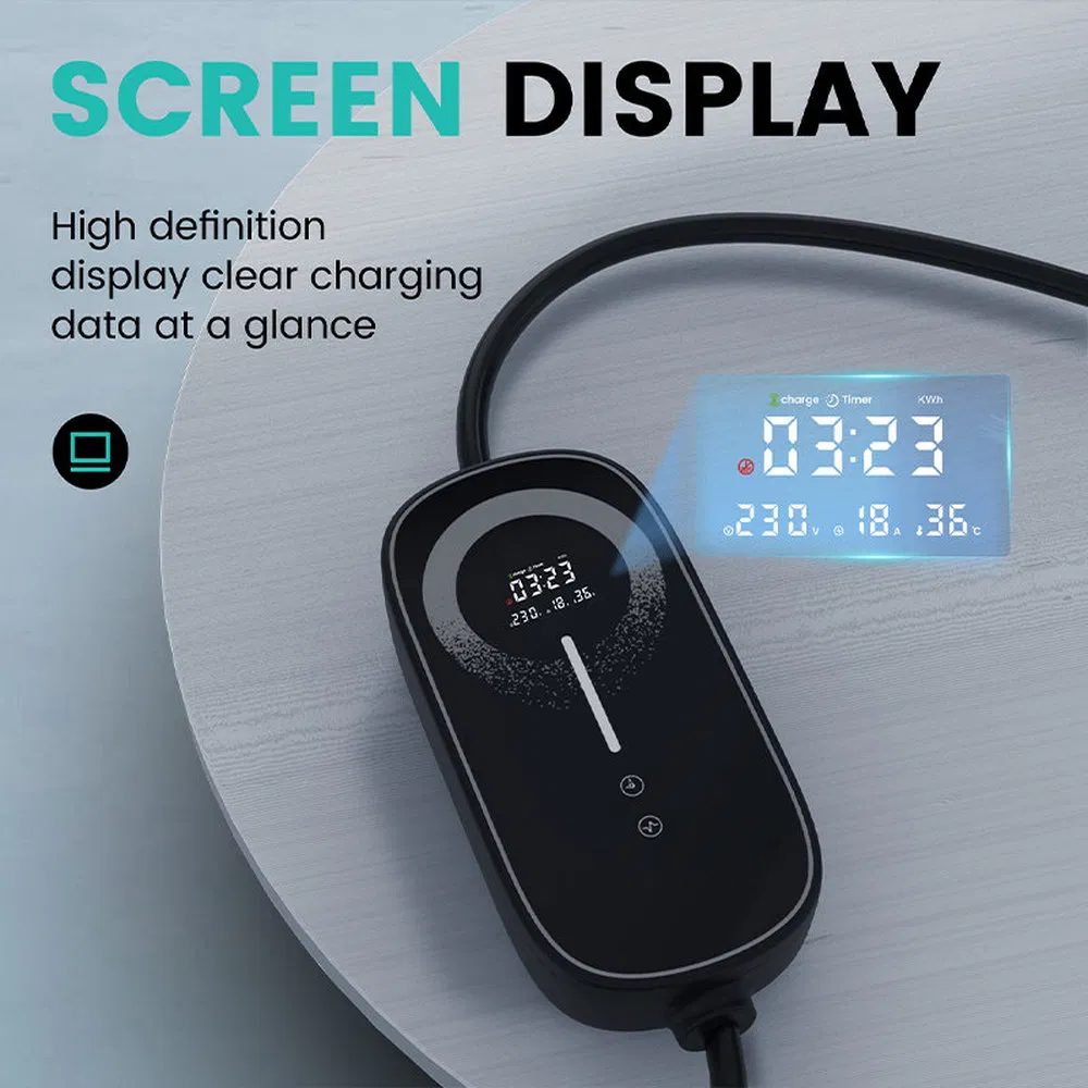 Impact Resistant Energy Saving Qd07 Portable AC EV Charger