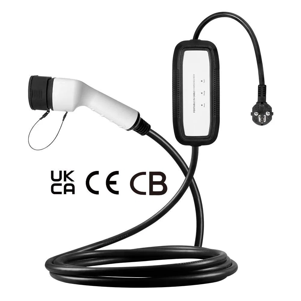 Type1 Type2 Portable EV Charger 3.5kw 7kw EV Charger Portable Evse Electric Vehicle Charger