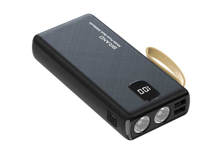 Dual LED Light 20000mAh Power Bank Mobile Phone Charger Battery Charger