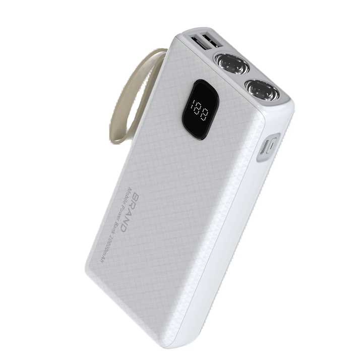 Dual LED Light 20000mAh Power Bank Mobile Phone Charger Battery Charger