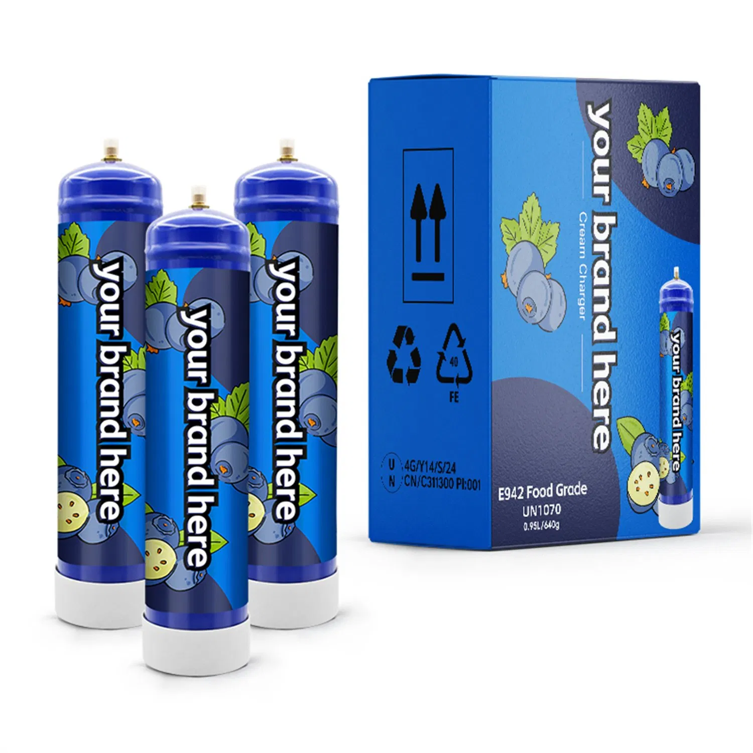 Great Quality Boost Beverage Presentation Gas Cream Chargers for Cafes