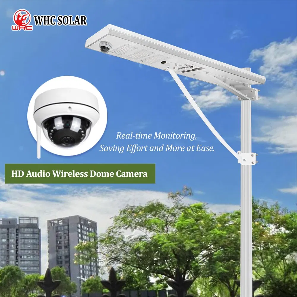 Whc 30W 40W 60watt Waterproof Outdoor All in One Integrated LED Garden Street Road Home Solar Light with Panel and Lithium Battery