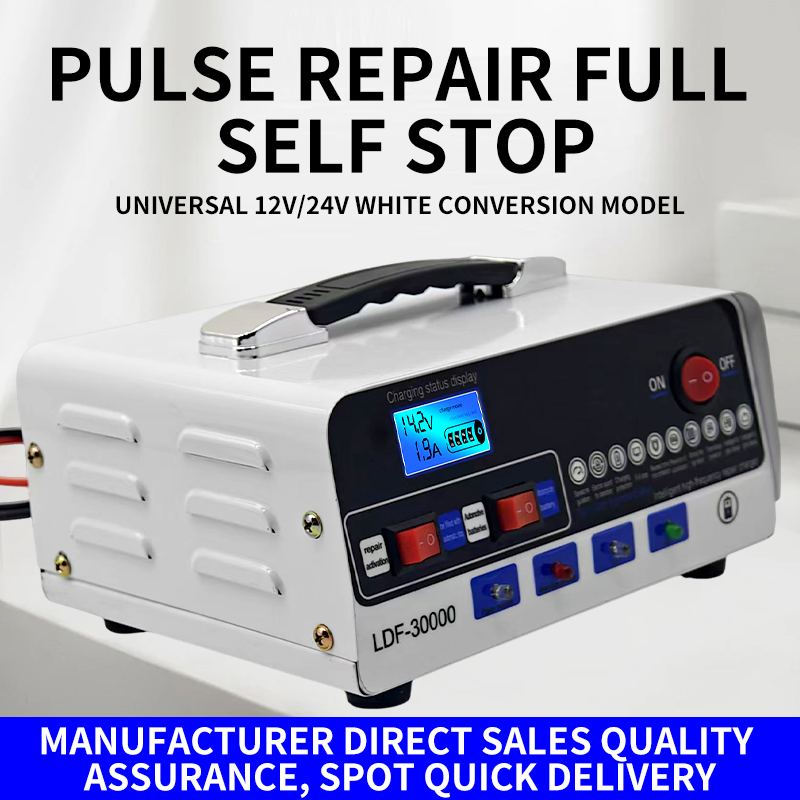 Intelligent Repair and Activation Battery Charger for 12V and 24V Lead-Acid Batteries of Automobiles and Motorcycles