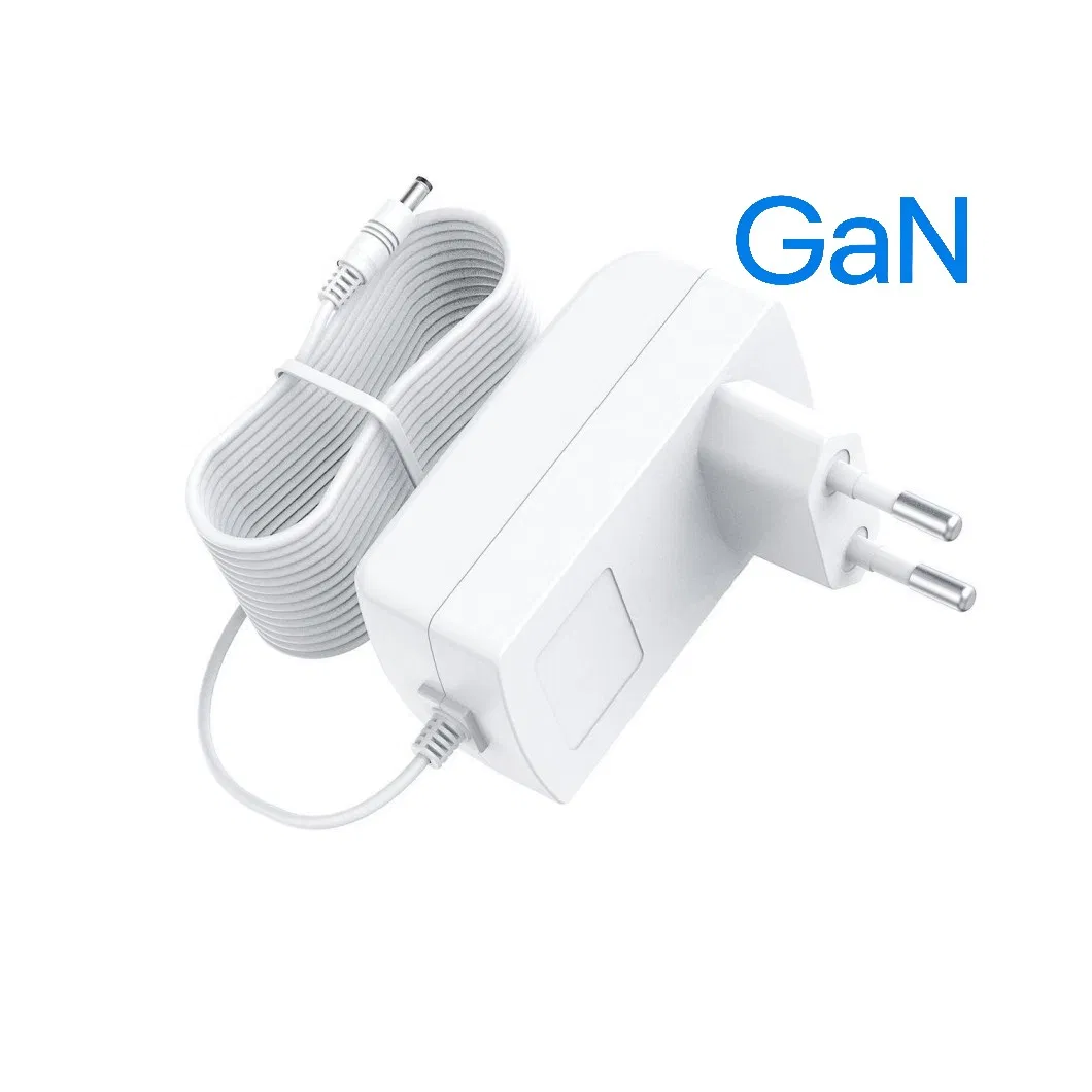 27W GaN USB-C Pd AC DC Adapter 5.1V 5A CE EU Plug for IoT Smart Devices and Electronics