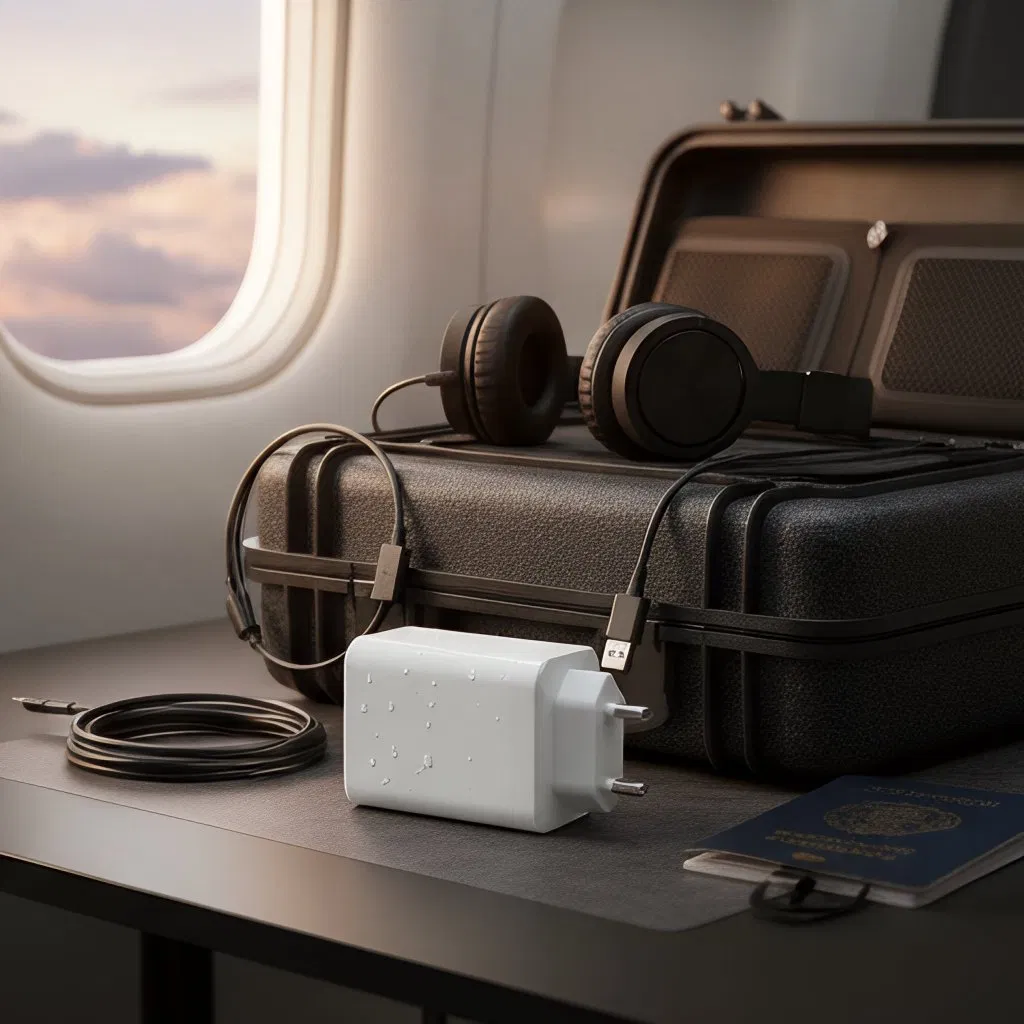 New 65W Type-C Pd Charger Mobile Charger USB-C Fast Charger &amp; QC3.0 Fast Charger Us/EU/UK Plug Charger, Portable Travel Adapter for Mobile Phone