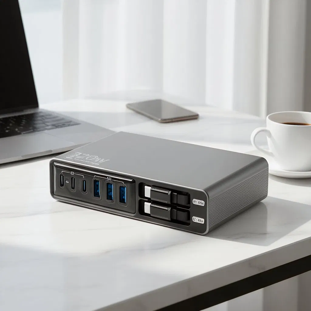 Hot Sale GaN Desktop Charger Multi-Function Adapter Travel Smartphone Tablet Laptop Charging Station