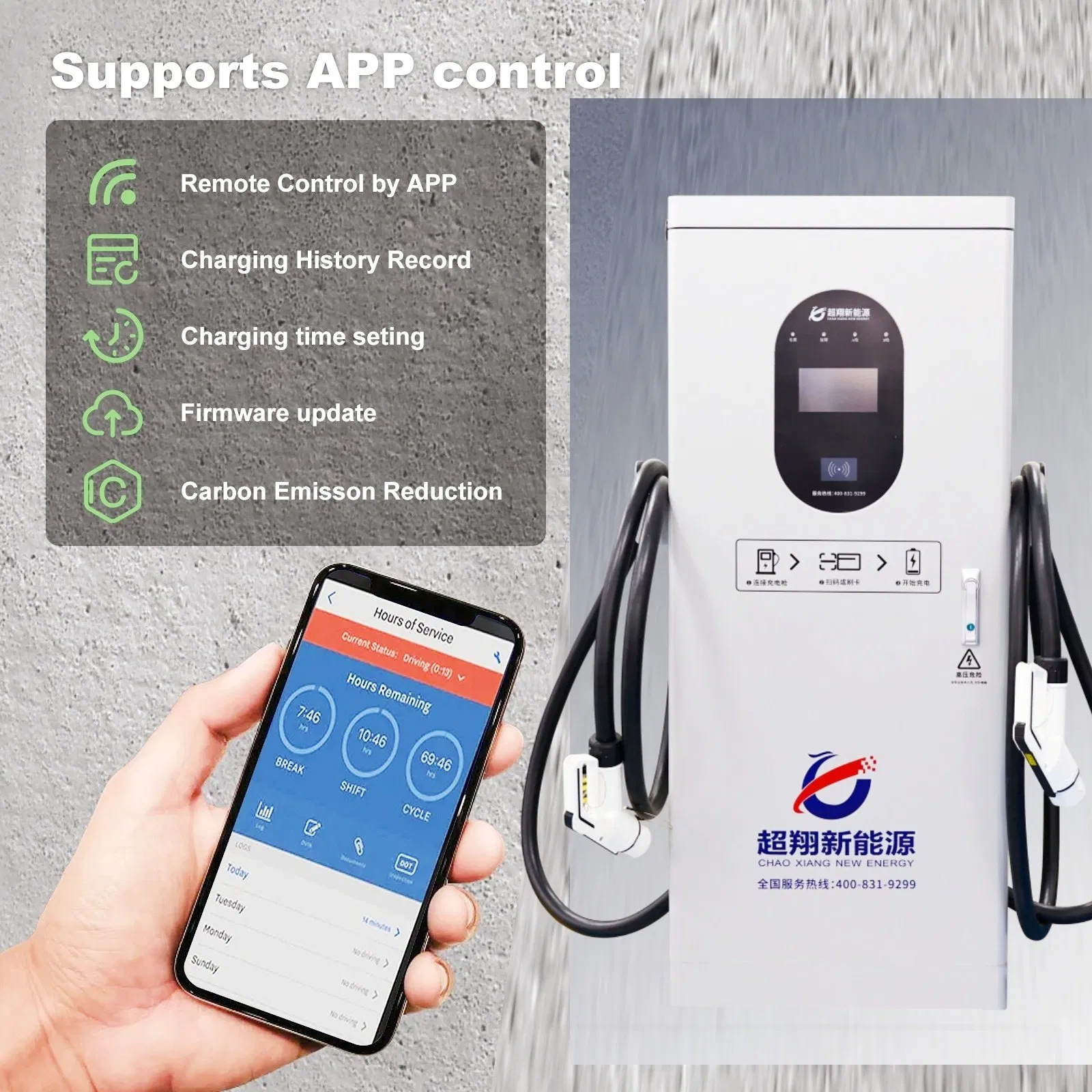 Electric Vehicle 160kw DC Rapid Charger Commercial &amp; Industrial Use Charging Pile Station