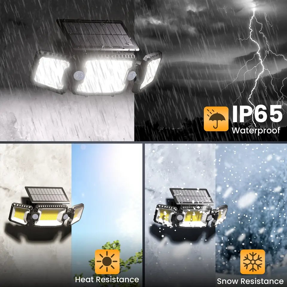 Street Lighting LED Wall Light Outdoor Waterproof Solar Garden Lights