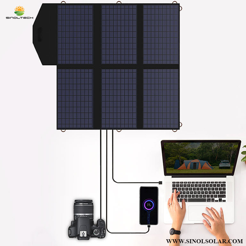 Sinoltech 40W Foldable Solar Panel Charger for Mobile Camps