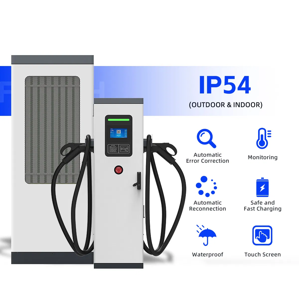 Ultra-Fast Dual Gun EV Charger for Highway Travel