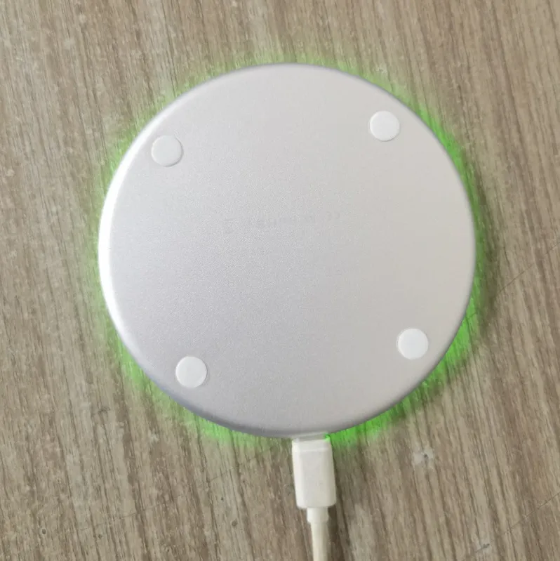 Fast Charger Receiver Wireless Phone Charging Bamboo Wood