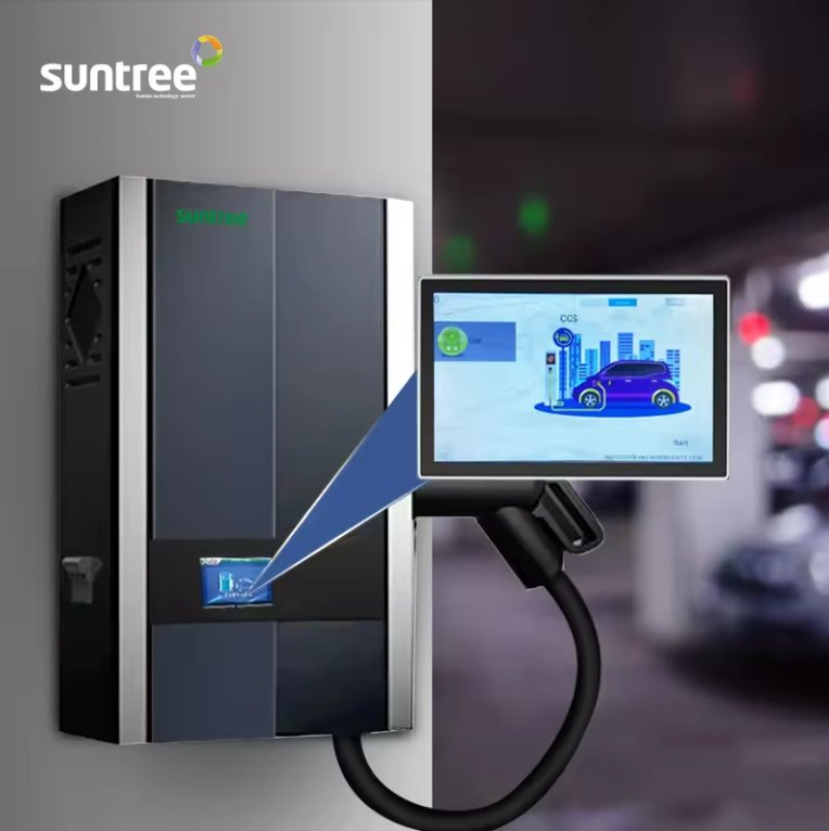High Quality 30kw Fast Charging Battery CCS Rapid EV Electric Car Charger with APP
