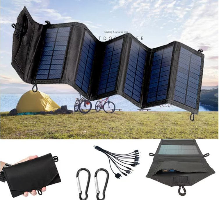 Fast Charge Outdoor Camping Sunpower Portable Foldable Mini Solar Panel Charger