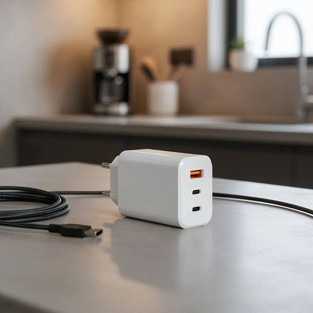 USB Type-C Phone Charger Fast Charging EU Plug Portable 65W Charger