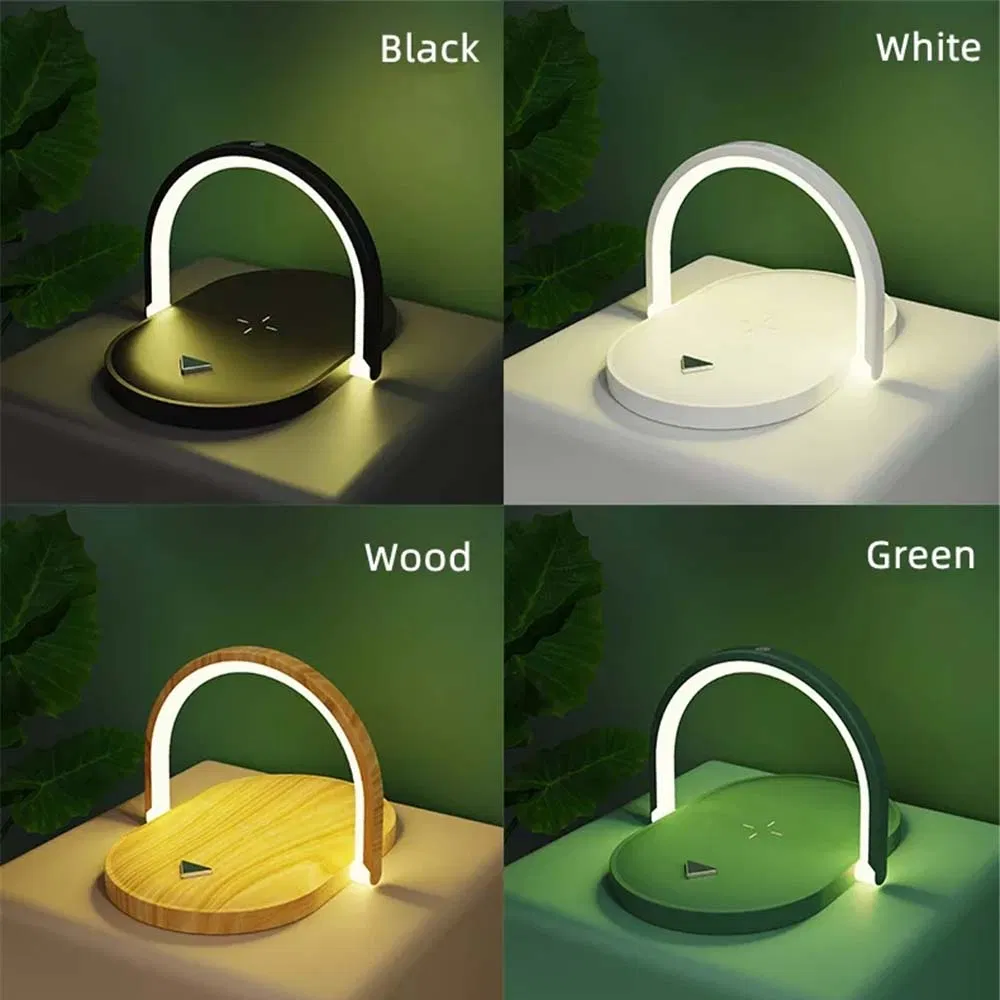 Rt-H038 Phone Stand Qi Foldable Holder Desk Lamp Fast Wireless Charger