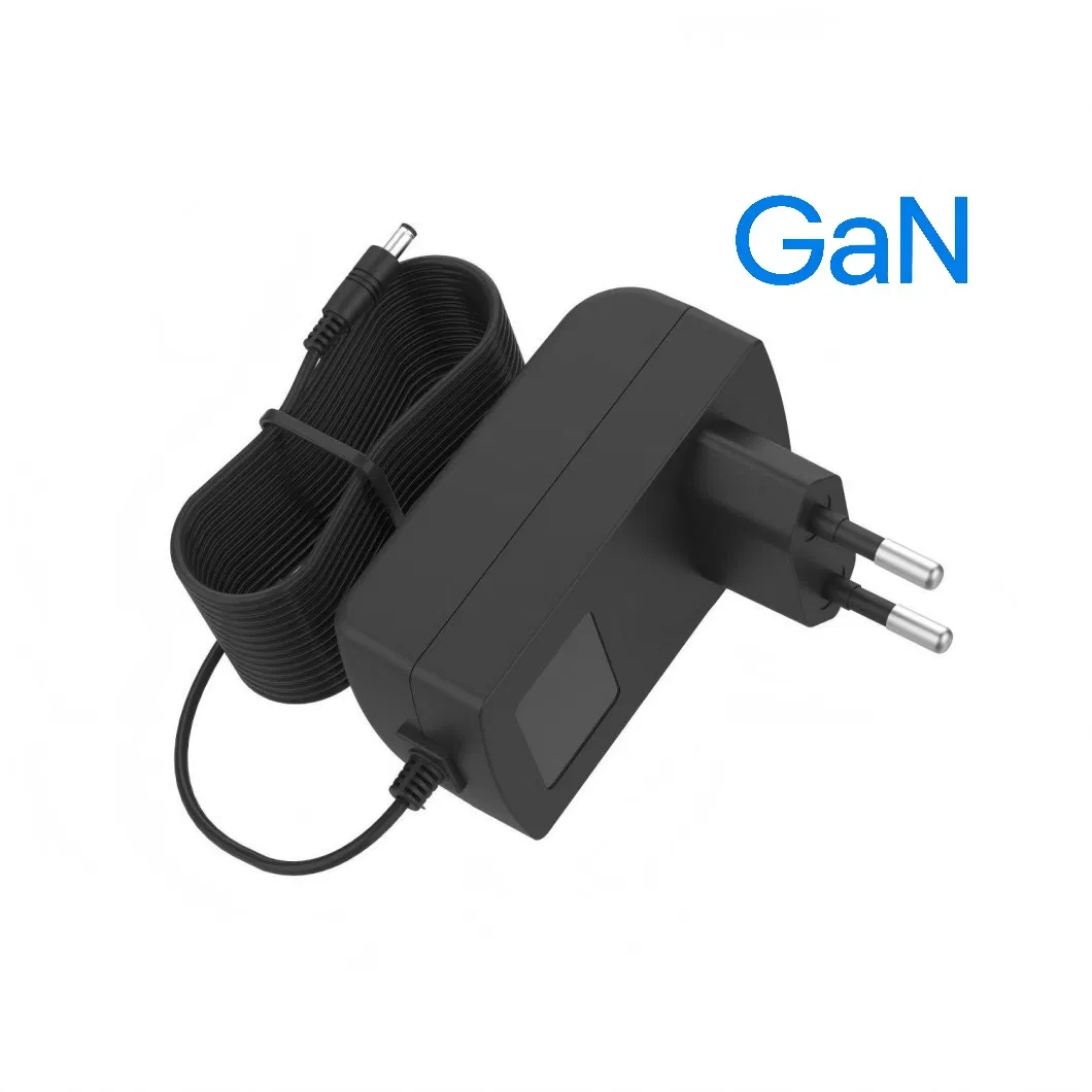 27W GaN USB-C Pd AC DC Adapter 5.1V 5A CE EU Plug for IoT Smart Devices and Electronics