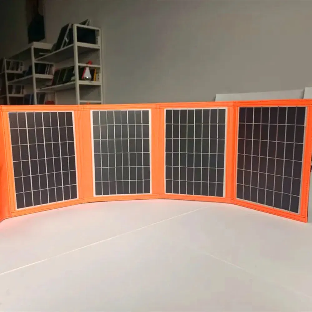4 Foldable Portable Solar Panel 20W Output 5V 2 USB Waterproof Solar Battery Panel Portable Charger