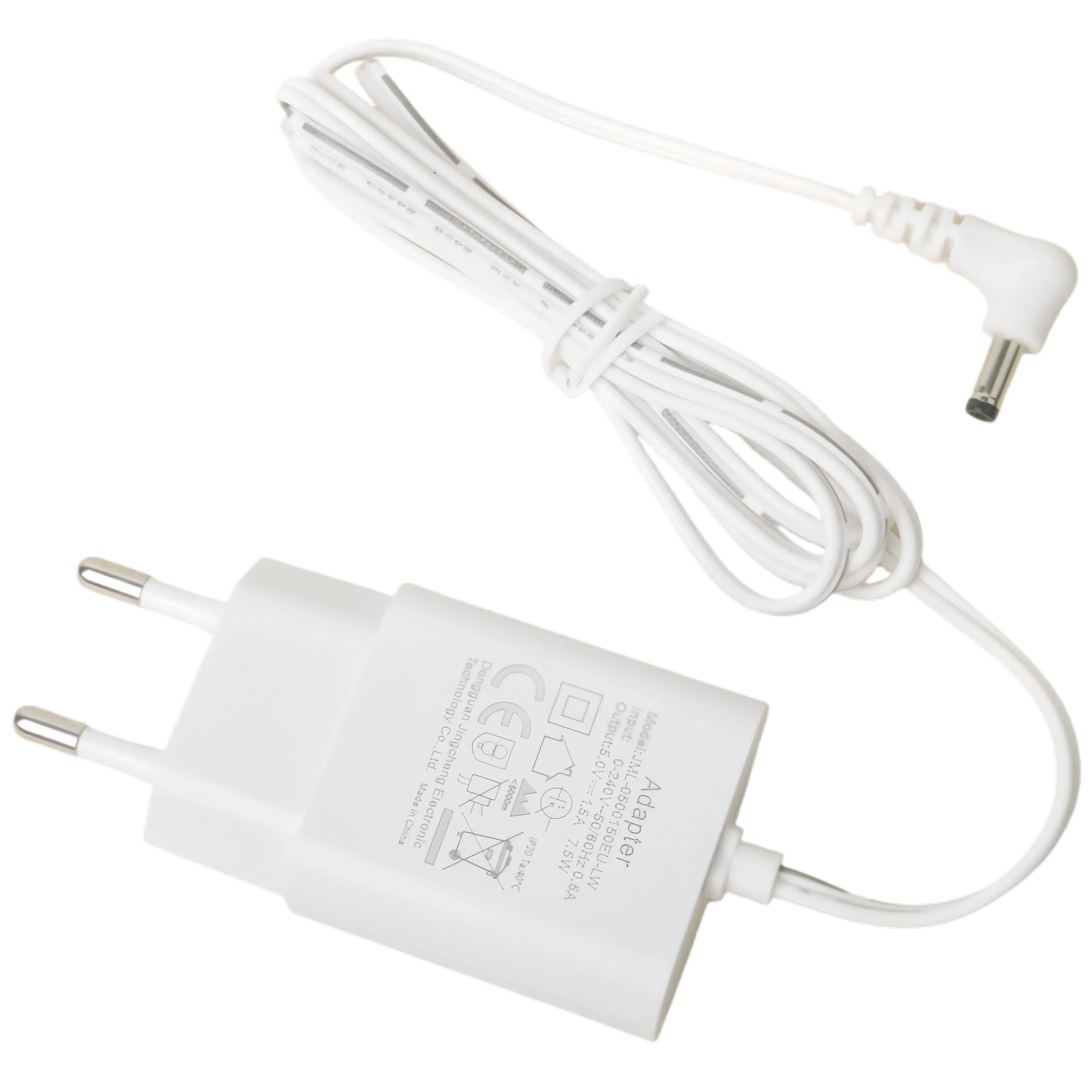 Compact 5V 1.5A USB Charger with EU Plug for Phones