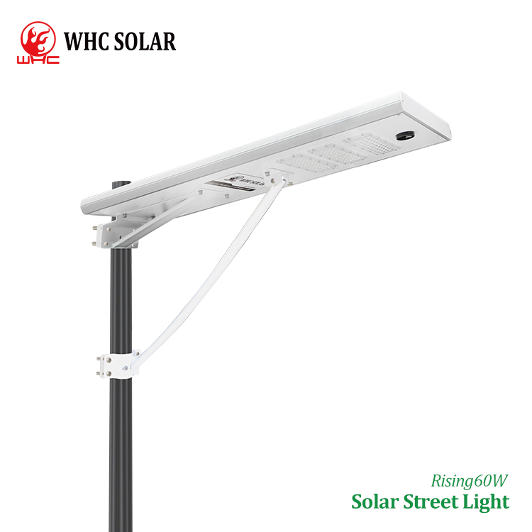 Whc 30W 40W 60watt Waterproof Outdoor All in One Integrated LED Garden Street Road Home Solar Light with Panel and Lithium Battery