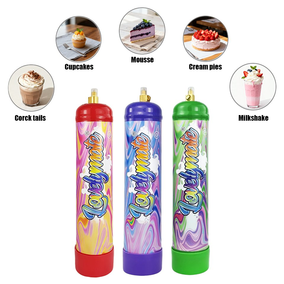 Source Factory New Arrival Whipped Cream Chargers Nitrous Gas Cylinder for Cakes