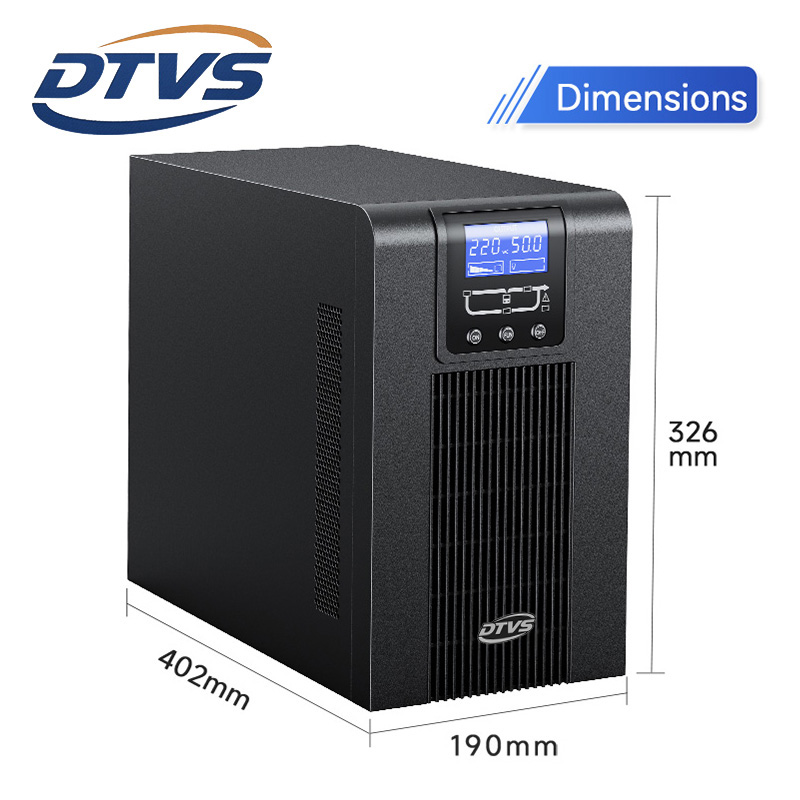 Single Phase 800W/1KVA 60Hz Online UPS with Battery Backup-Server Rack &amp; Tower Power Supply for Data Center