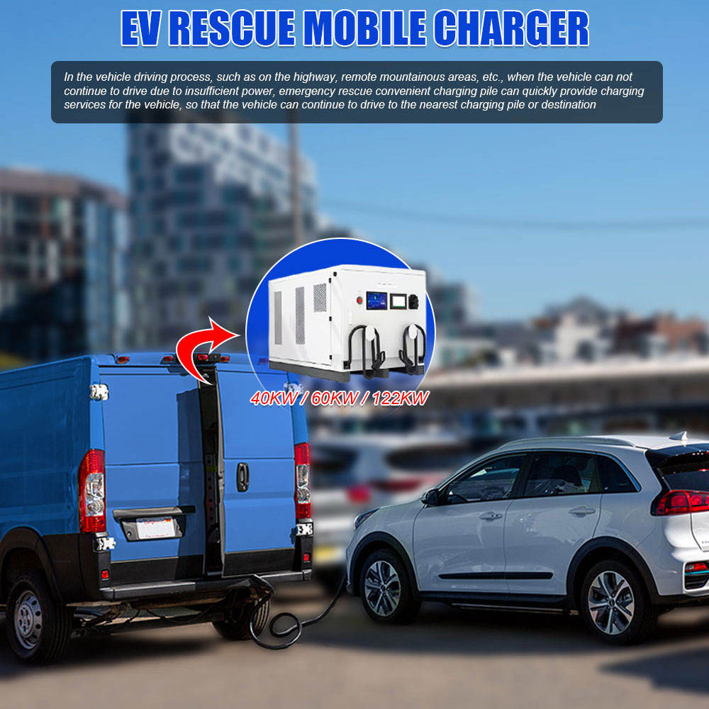 Emergency Road Rescue 141KWH LiFePO4 Battery EV Charger 120kW Mobile Charging For EV