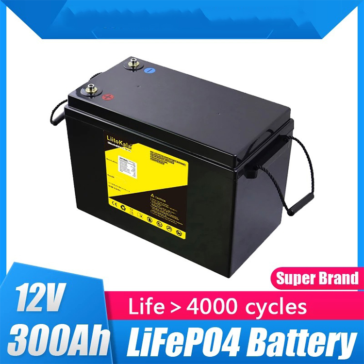 12V 300Ah Lifepo4 Storage Battery Built in Lcd Display for Residential Solar RV Marine Yacht Power Equipment