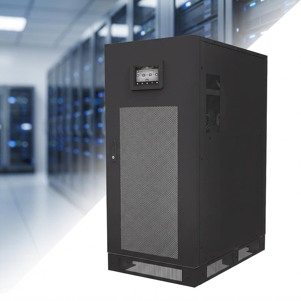 KUNETIC Heavy Duty 100kVA Industrial UPS 380V 3 Phase Lithium Battery Backup Power Unit for Telecommunications Support Motor