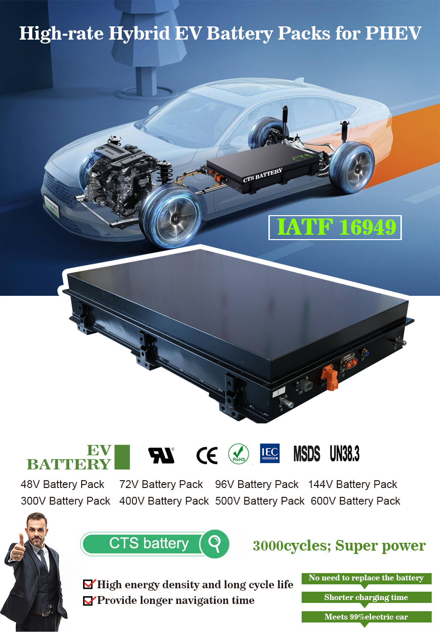 Electric Lithium-Ion Car Battery